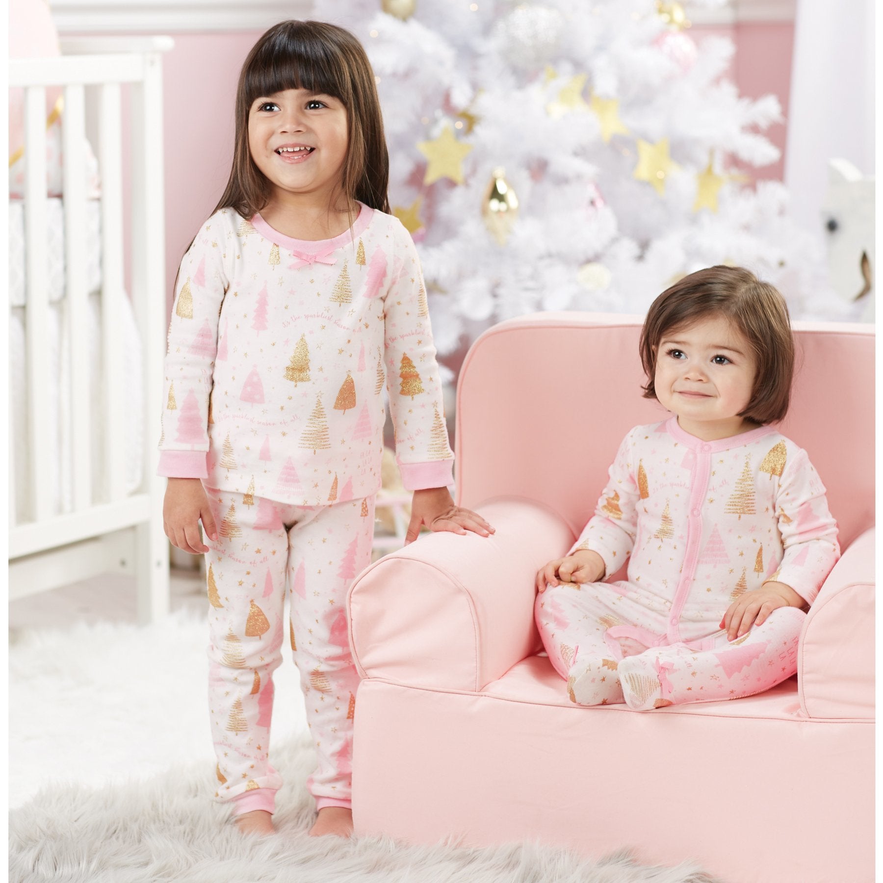 Mud Pie Pink Tree Pajamas